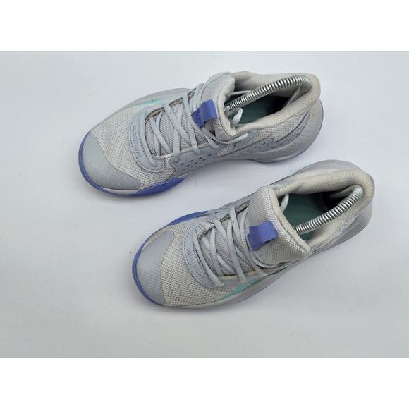 Under Armour Jet '23 "Grey/Blue" Boys Basketball Shoe 4Y | 3026635-102 - Picture 2 of 8